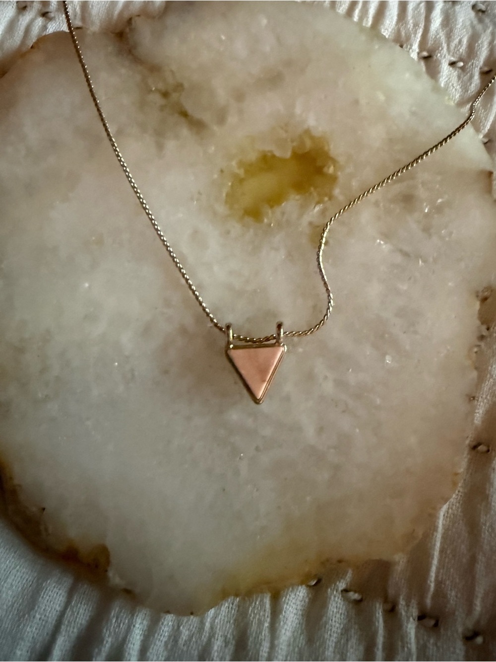 Madewell Triangle Pendant Necklace